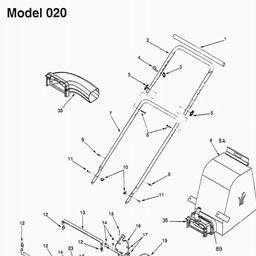 LAWNFLITE (2001) 24-021 / 24A-021F678 SHREDDER spare parts