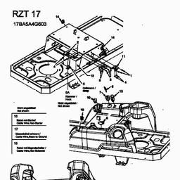 CUB CADET RZT-17 spare parts