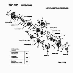 MTD 700 VP spare parts