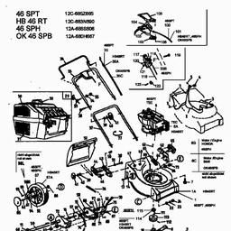 MTD 46 SPH spare parts