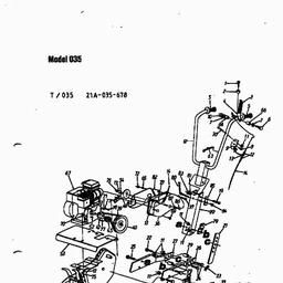 MTD T 035 spare parts