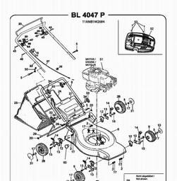 Bolens BL 4047 P spare parts