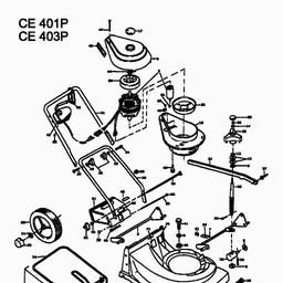 MTD CE 401 P spare parts