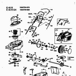 MTD E 45 R spare parts