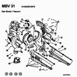 MTD MBV 31 spare parts