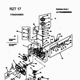 CUB CADET RZT-17 spare parts