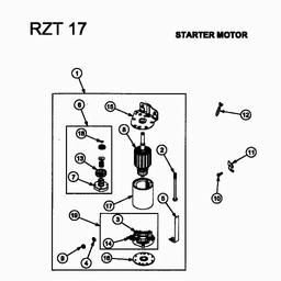 CUB CADET RZT-17 spare parts