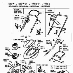 MTD E 32 W spare parts