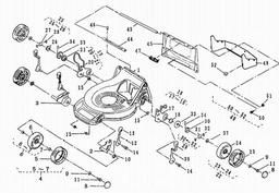 LawnFlite-Pro MODEL 553HW (LM5360HX) 21" MOWER spare parts