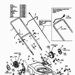MTD 40 PB spare parts