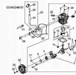 CUB CADET CC 3352 spare parts