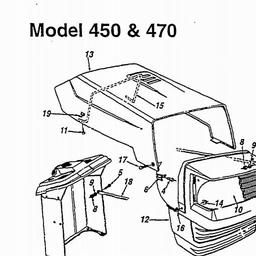 YARDMAN (1998) 450 THRU 475 / 13A-400/TA4145 spare parts