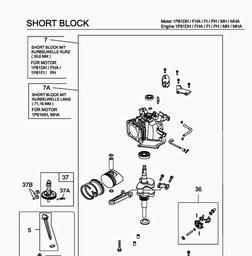 MTD-Engines 1 P 61 DH spare parts