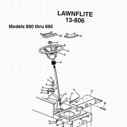 LAWNFLITE (1997) 19-096 38" Deck Multch Kit spare parts