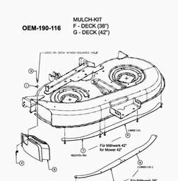MTD 600 Autodrive 38"/96cm and 42"/107cm from 2006 spare parts