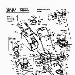 MTD GES 53 S spare parts
