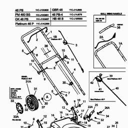 MTD PLATINUM 46 P spare parts
