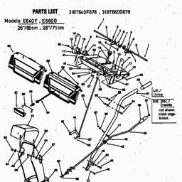 MTD E 640 F spare parts