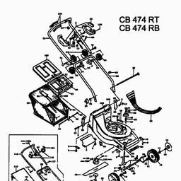 MTD CB 474 RT spare parts