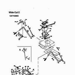 CUB CADET Wide Cut E spare parts