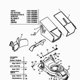 MTD 40 PB spare parts