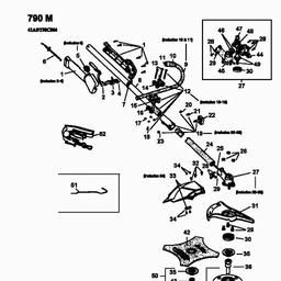 MTD 790 M spare parts