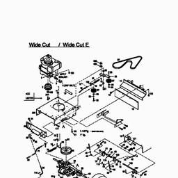 CUB CADET WIDE CUT spare parts