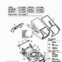 MTD 46 PB spare parts