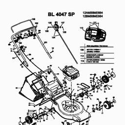 Bolens BL 4047 SP spare parts