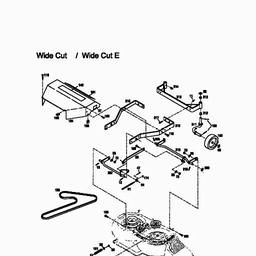 CUB CADET WIDE CUT spare parts