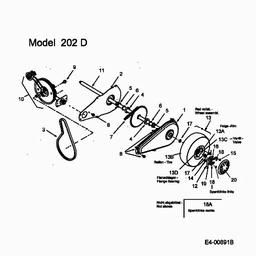 MTD 202 spare parts
