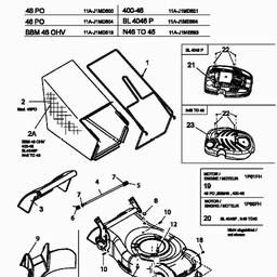 MTD 46 PO spare parts