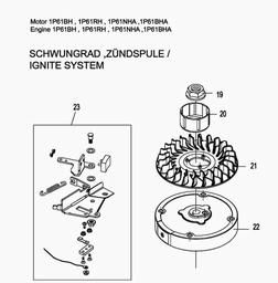 MTD-Engines 1 P 61 BHA spare parts