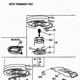 MTD Trim Vac spare parts