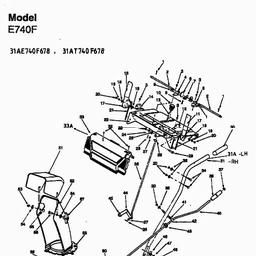 MTD E 740 F spare parts