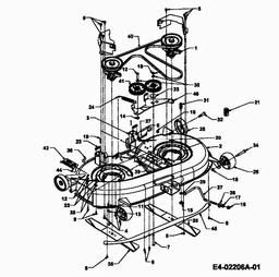 CUB CADET CC 1020 spare parts