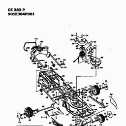 MTD CE 383 P spare parts