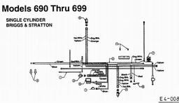 LAWNFLITE (2000) 806 / 13AO698G678 spare parts