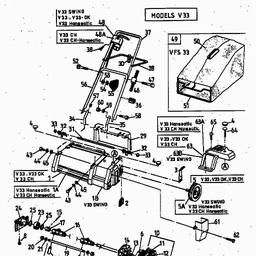 MTD V 33 spare parts