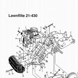 LAWNFLITE (1997) 21-430 / 216-430-678 TILLER spare parts