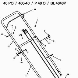 MTD 40 PO spare parts