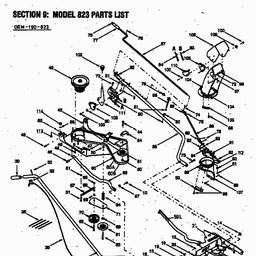 MTD 823 - 42"/107cm for 600, 800 Autodrive since 1999 spare parts