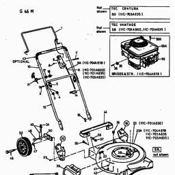 MTD G 46 M spare parts