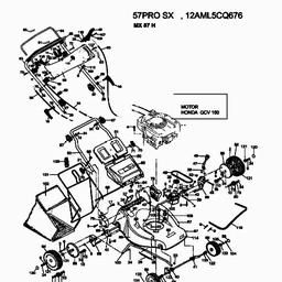 MTD 57 PROSX spare parts