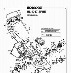 Bolens BL 4047 SPBE spare parts