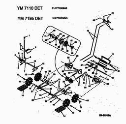 Yard-Man YM 7195 DE spare parts