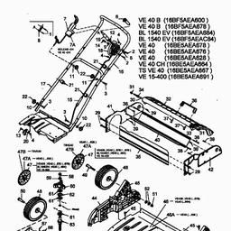MTD VE 40 spare parts