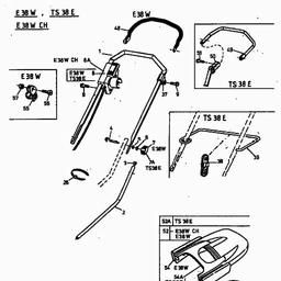 MTD E 38 W spare parts