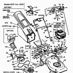 MTD GES 53 S spare parts