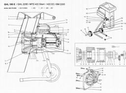 LAWNFLITE (1999) 24-422 / 24A741N678 SHREDDER spare parts